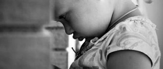 the girl was offended, turned to the wall, children's grievances, their meaning