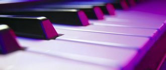 Piano keys