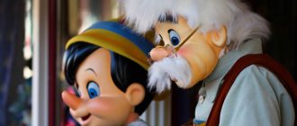 Красивые куклы Пиноккио и Джеппетто