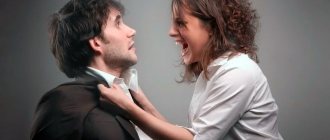 Couple quarreling over hatred