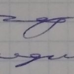 Sweeping handwriting