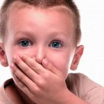 The child is embarrassed by stuttering.