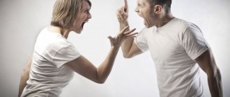 Ссора между супругами